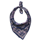 Blue Leaves batik cotton bandana