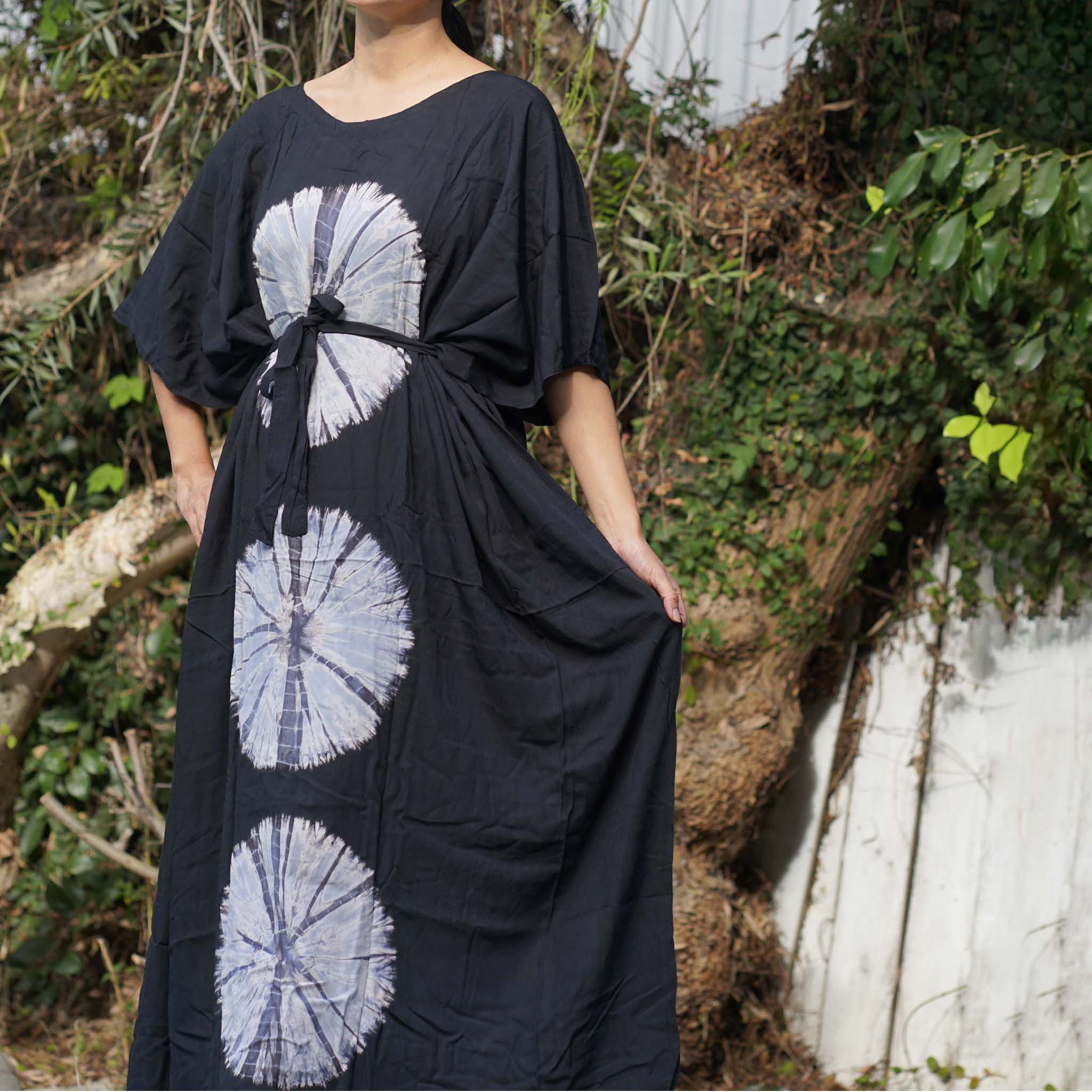 ワンピース Shibori Tie-Dyed Cotton Jersey Dress Mame Kurogouchi マメクロゴウチ 別注 Shibori Tie-Dyed Cotton