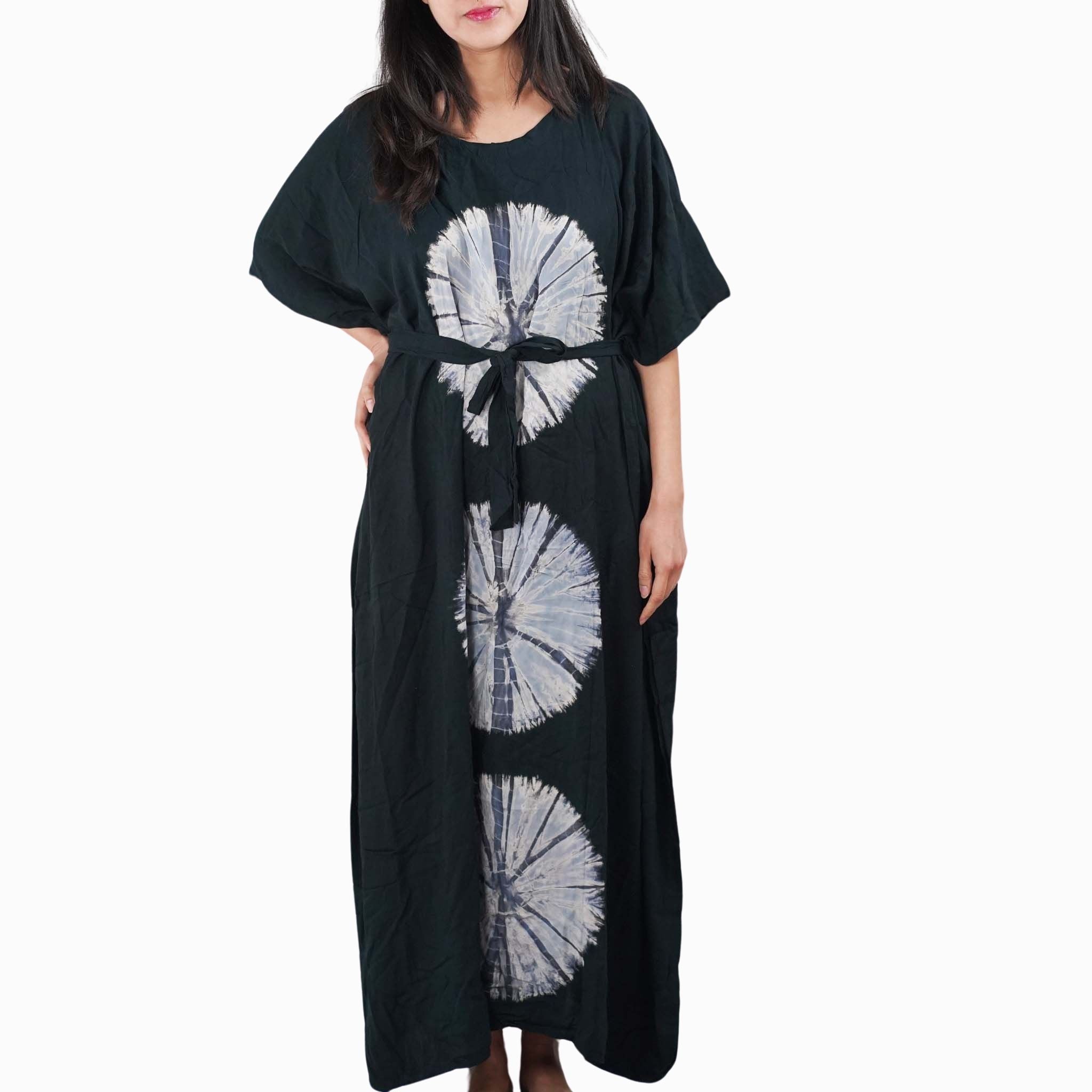TOKKO　ボーンカフ Red Open Front Tie-Waist Boho Cover-Up Top