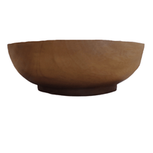 Load image into Gallery viewer, Mahogany wood bowl handmade in Indonesia small size 7.25&quot; x 2.3&quot;
