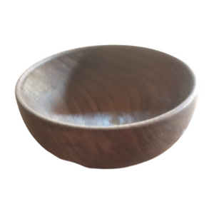 Teak wood bowl handmade in Indonesia small size 5.9" x 2.3"