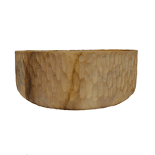 Load image into Gallery viewer, Large Teak Wood Big Carving Salad Bowl with Carvings on the Side, Handcarved in Indonesia
