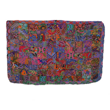 Load image into Gallery viewer, Handmade Reversible Printed Batik Quilt Blanket / Throw - TR0072.1 - Size 55&quot;x87&quot;