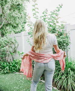 Handmade Batik Scarf - Cotton - Wildflower