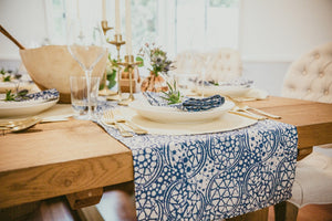 Batik Table Runner - Stone