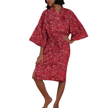 Load image into Gallery viewer, Handmade Batik Robe/ Kimono - Cotton - Storm