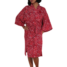 Load image into Gallery viewer, Handmade Batik Robe/ Kimono - Cotton - Storm