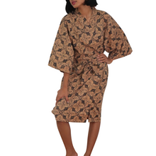 Load image into Gallery viewer, Handmade Batik Robe/ Kimono - Cotton - Harvest