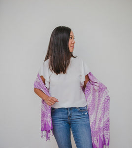 Handmade Batik Scarf - Cotton - Blade