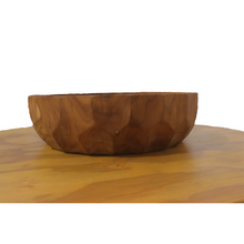 Load image into Gallery viewer, Teak Wood Big Carving Salad Bowl