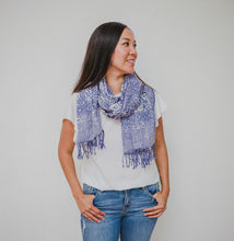 Load image into Gallery viewer, Handmade Batik Scarf - Dobby Fabric - Stone