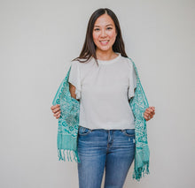 Load image into Gallery viewer, Handmade Batik Scarf - Dobby Fabric - Royalty