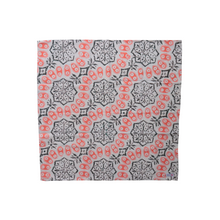 Load image into Gallery viewer, Hand-dyed and Hand-stamped Batik Bandana - Autumn Coral