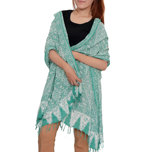 Batik Gili Face Covering & Shawl Set - Royalty