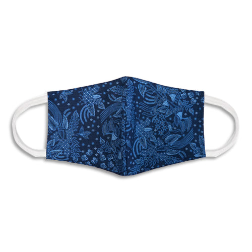Batik Face Covering - Blue