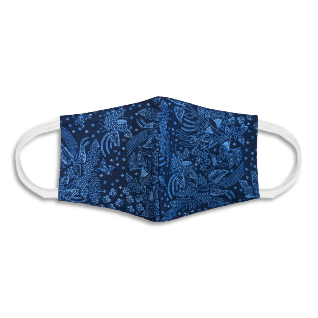 Batik Face Covering - Blue