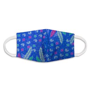 Batik Face Covering - Light Blue