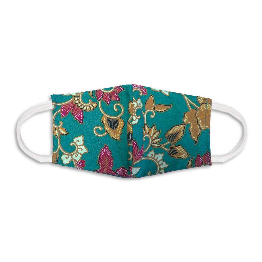 Batik Face Covering - Green