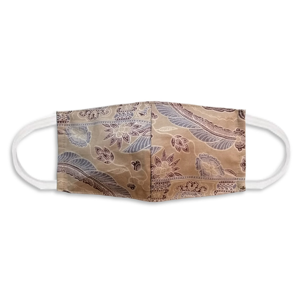 Batik Face Covering - Cream