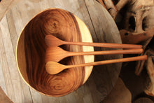 Load image into Gallery viewer, Suar Wood Salad Bowl 12inches x 10inches x 7inches