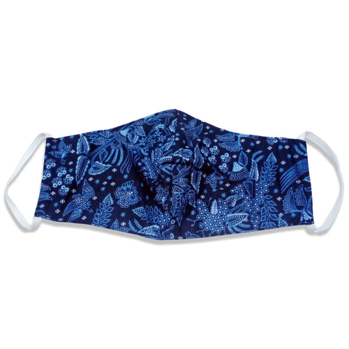 Bali Collection Batik Face Covering - Blue