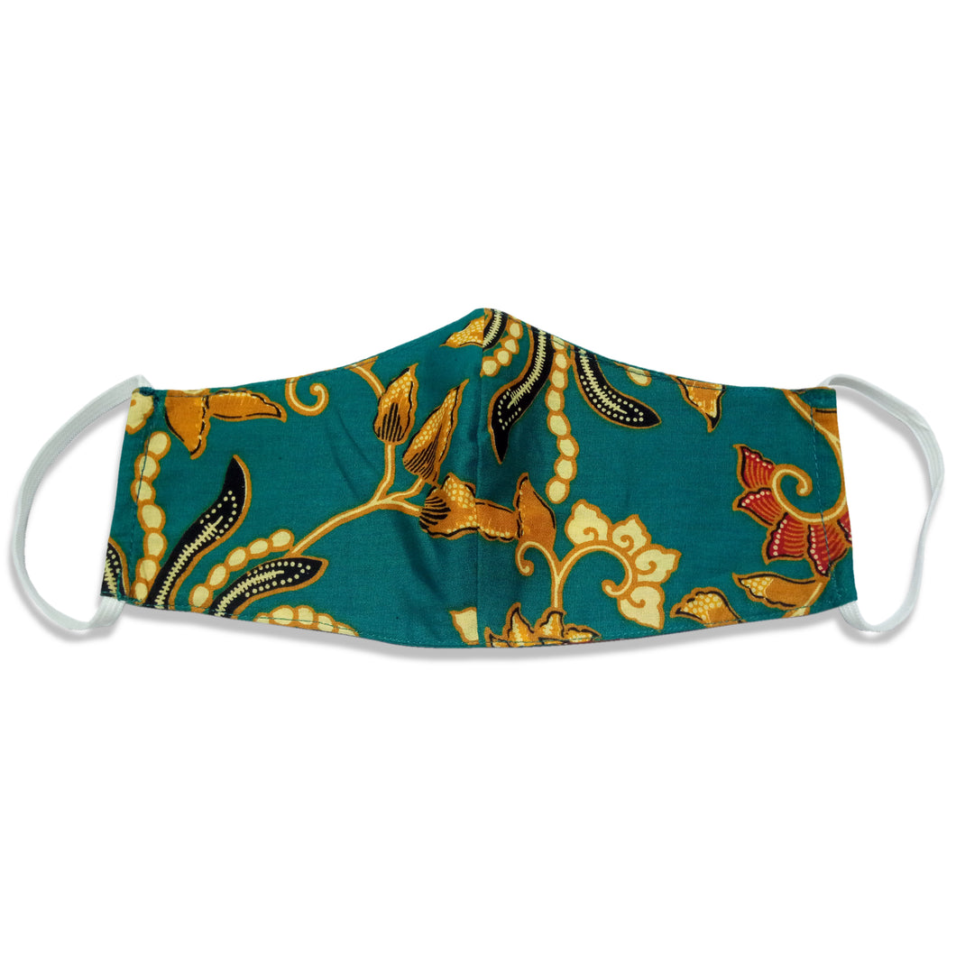 Bali Collection Batik Face Covering - Green