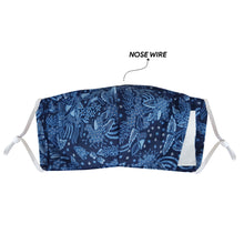 Load image into Gallery viewer, Gili Collection Batik Face Covering - Blue
