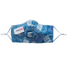Load image into Gallery viewer, Rectangle Batik Face Mask with Insert Pocket - Black