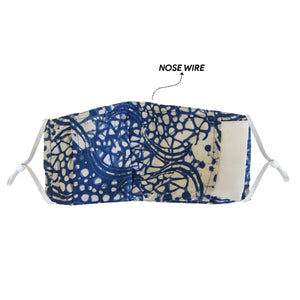 Batik Face Mask with Insert Pocket - Green