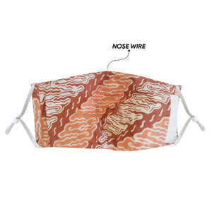 Gili Collection Batik Face Covering - Rain