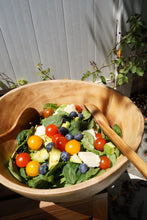 Load image into Gallery viewer, Suar Wood Salad Bowl 12inches x 10inches x 7inches