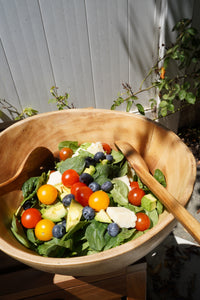 Suar Wood Salad Bowl 12inches x 10inches x 7inches