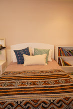 Load image into Gallery viewer, Ikat Blanket Throw, Black Grey Yellow Handwoven in Indonesia