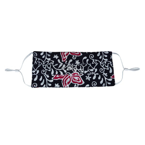 Rectangle Batik Face Mask with Insert Pocket - Cream