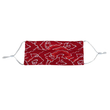 Load image into Gallery viewer, Kids Rectangle Batik Face Mask - Light Green