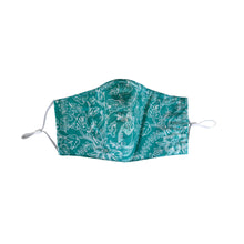 Load image into Gallery viewer, Hand Dyed Indonesia Batik Face Mask Three Layers 100% Cotton with Nose Wire Filter Pocket Soft Elastic Band