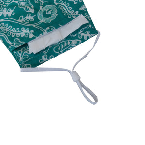 Gili Collection Batik Face Covering - Foliage in Green