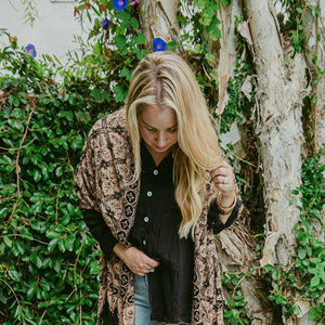 Handmade Batik Scarf - Cotton - Harvest