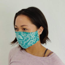 Load image into Gallery viewer, Gili Collection Batik Face Covering - Foliage in Green