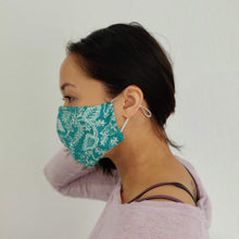 Load image into Gallery viewer, Gili Collection Batik Face Covering - Foliage in Green