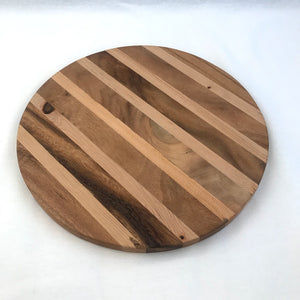 Kasih Coop Acacia Wood 12inches Round Cutting Board