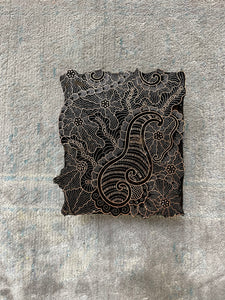 Batik Copper Cap Stamp Indonesian Metal Hand-Stamped Vintage
