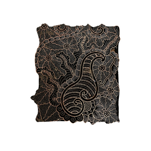 Batik Copper Cap Stamp Indonesian Metal Hand-Stamped Vintage