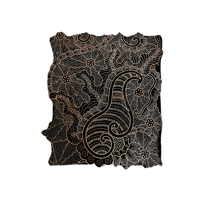 Batik Copper Cap Stamp Indonesian Metal Hand-Stamped Vintage