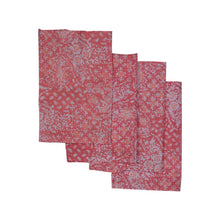 Load image into Gallery viewer, Batik Cloth Napkin Set of Four - Wildflower