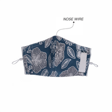 Load image into Gallery viewer, Gili Collection Batik Face Covering - Bluebell
