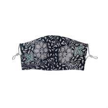 Load image into Gallery viewer, Hand Dyed Indonesia Batik Face Mask Three Layers 100% Cotton with Nose Wire Filter Pocket Soft Elastic Band