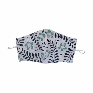 Hand Dyed Indonesia Batik Face Mask Three Layers 100% Cotton with Nose Wire Filter Pocket Soft Elastic Band
