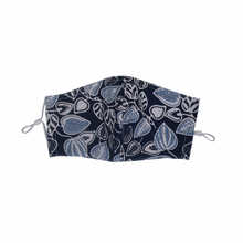 Load image into Gallery viewer, Hand Dyed Indonesia Batik Face Mask Three Layers 100% Cotton with Nose Wire Filter Pocket Soft Elastic Band