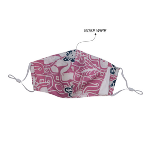 Kids Gili Collection Batik Face Covering - Flowers & Daggers